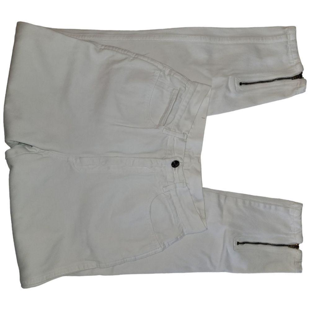 80's Rio by Stephen Mardon White High Waisted Zipper Ankle Size 7